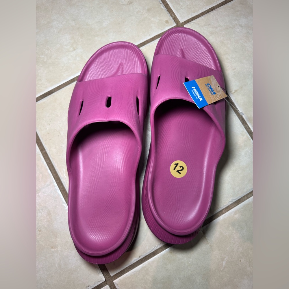 Hoka Ora Recovery Slide 3 Beet Root Unisex Sz-USM 12 / USW 14 NWT